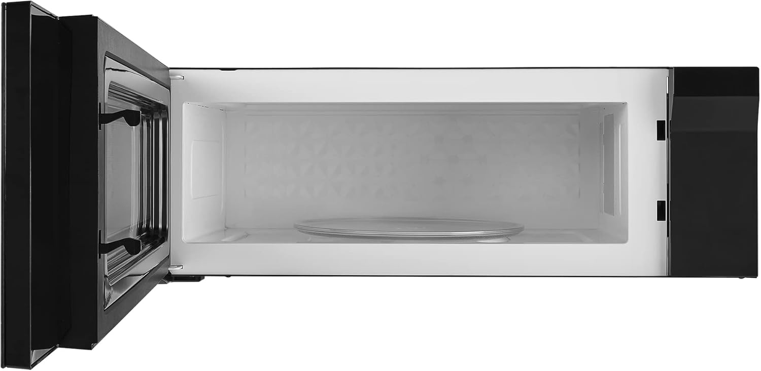 COSMO COS-3012ORLP1SS 30 in. Stellar Collection 1.2 cu. ft. Slim Over the Range Microwave, 1000W, Automatic Presets, Touch Controls, Black