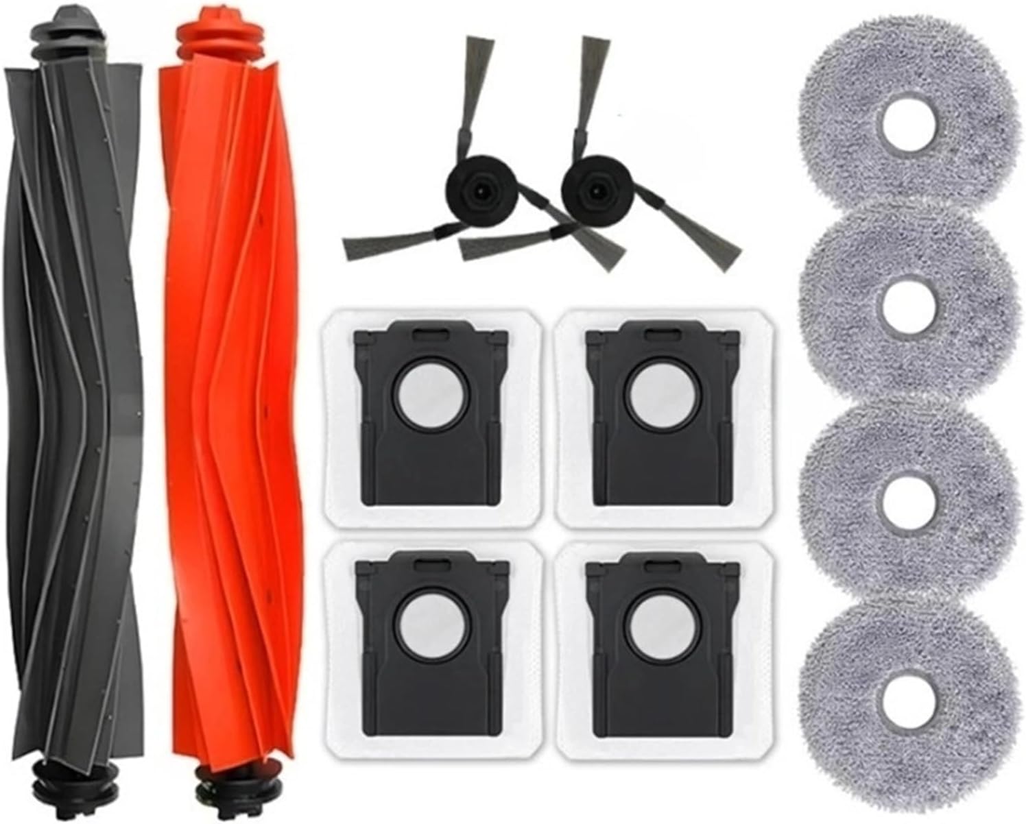 Compatible with Dreame X40 Pro Ultra Robotic Vacuum Cleaner Accessories Main Side Brush Hepa Filter Mop Dust Bag Replacement Spare Parts(Gold)