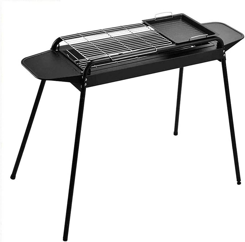 Barbecue Grill BBQ Charcoal Grill Smoker Barbecue Folding Portable for Outdoor Cooking Camping Hiking Picnics Large Size for 5-10 People