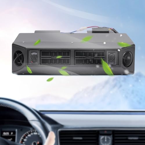 12V Universal Under Dash A/C Evaporator Kit - Heat & Cool 3-Speed Air Flow for Cars & Trucks, BEU-404-100 HVAC Unit with 600 CFM Air Volume