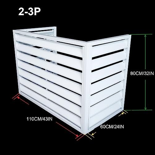 Air conditioner outdoor unit protective cover,Air conditioner outdoor unit aluminum cover,Outdoor unit mini split air conditioner cover,Noise Reduction,Dustproof and waterproof,suitable for outdoor (