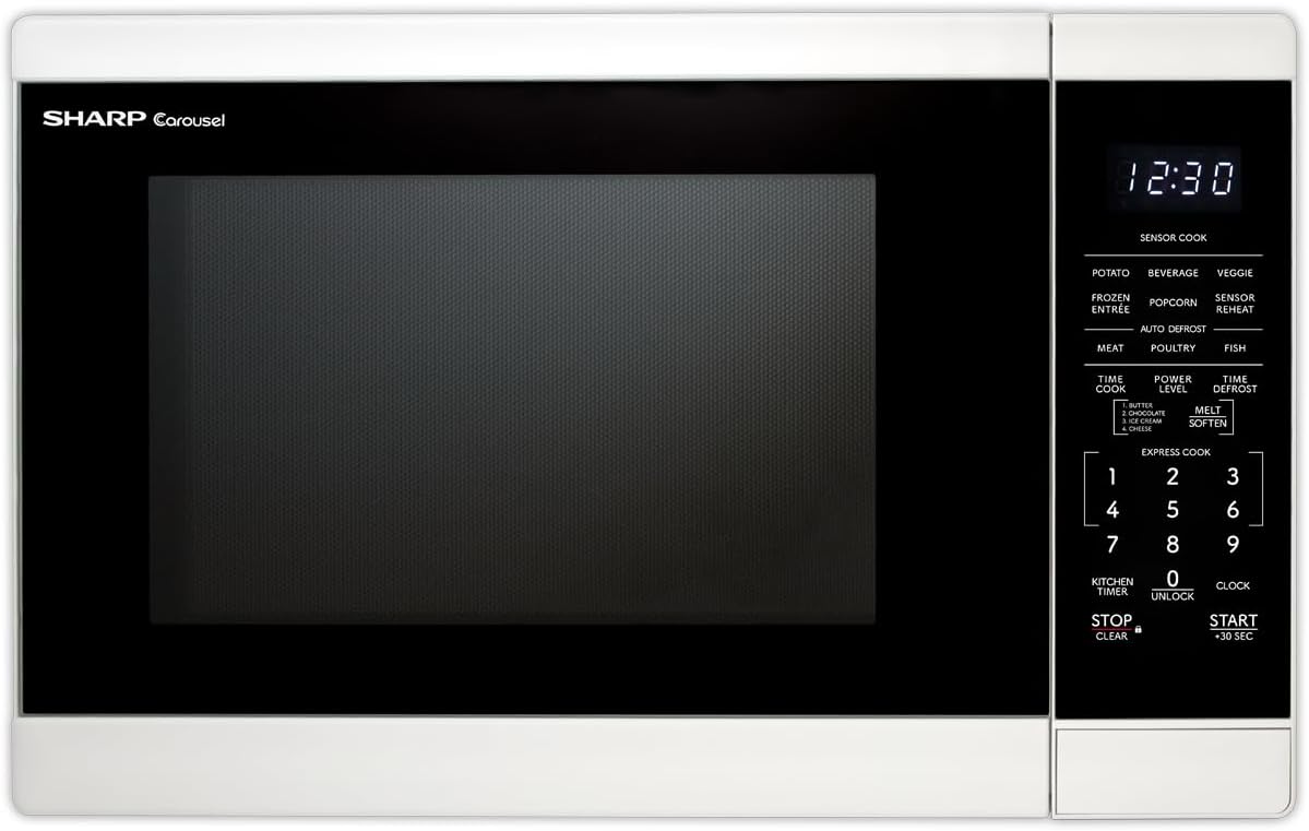SHARP Countertop Microwave Oven with Removable 12.4
