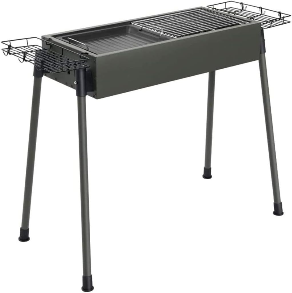 Outdoor Charcoal Grill Charcoal Barbecues Charcoal Grill Portable BBQ Stainless Steel Folding BBQ Grill Portable Camping Cooking BBQ Grill