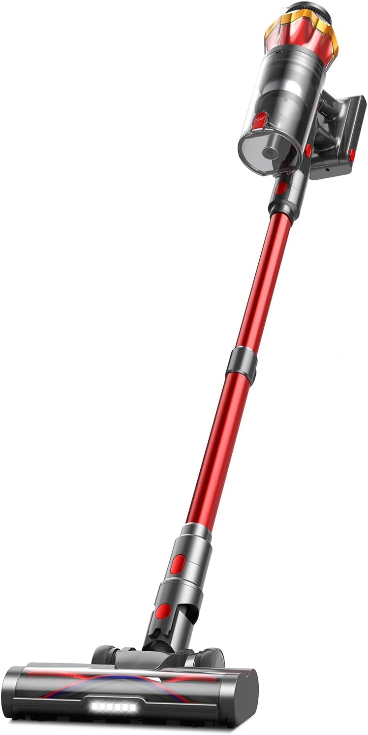 Cordless Vacuum Cleaner, Upgraded Anti-Tangle Stick Vacuum for Pet Hair/Carpet/Floor
