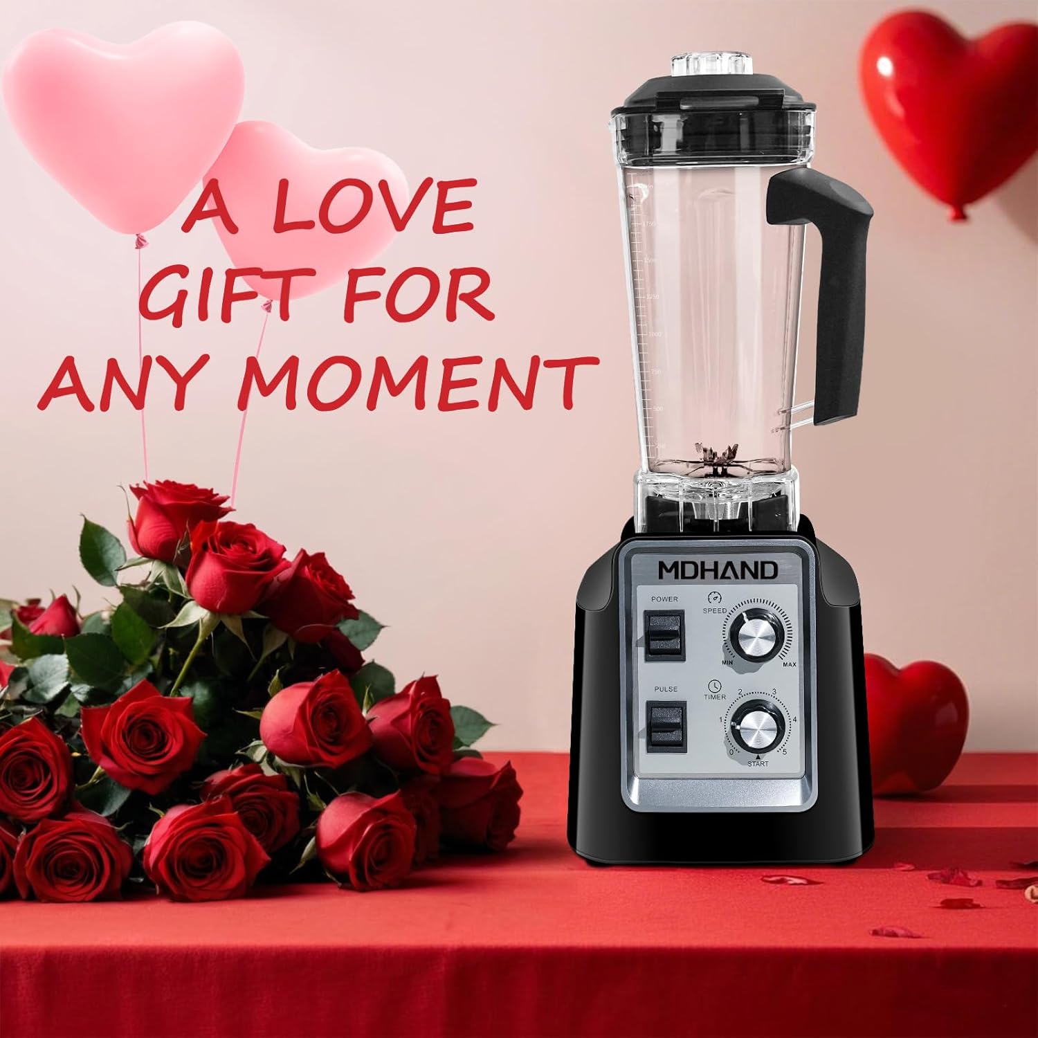 Professional Blender for Smoothies, Powerful 1400W Smoothie Blender, 68oz Large Capacity with 2 To-Go Cups, 6 Stainless Steel Blades, Kitchen Blenders for Smoothies, Ice Crushing & Frozen Fruit