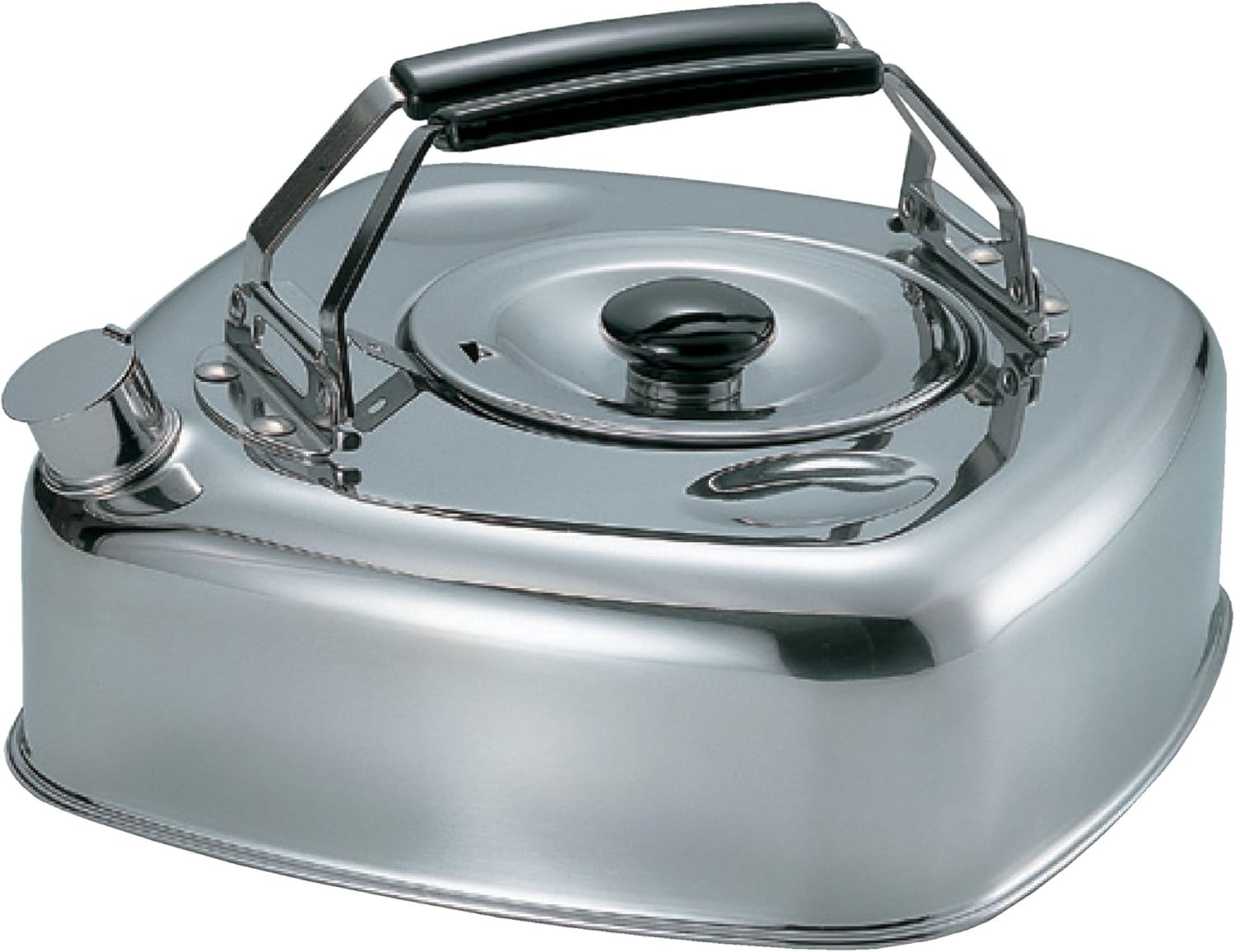 Sugiyama KS-2621 Kettle, 6.5 gal (2.5 L), Compatible with Induction and Gas Fire, Stainless Steel, Stores in the Refrigerator, Barley Tea, Compact, Storable, Stackable, Made in Japan