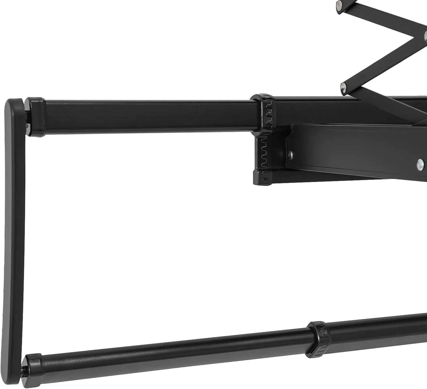 Electric Retractable Airing Rack, Ceiling Mounted Clothes Drying Rack, Retractable Clothesline, Vertical Laundry Drying Rod with LED Light & Remote, 110V 24W, Black