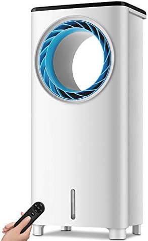 Cooling Fan Evaporative Cooler, Portable Bladeless Air Cooler, Electric Fan Humidifier with Remote Control, LCD Display, 3 Modes Air Conditioner for Indoor Home Office Dorms Oscillation Function
