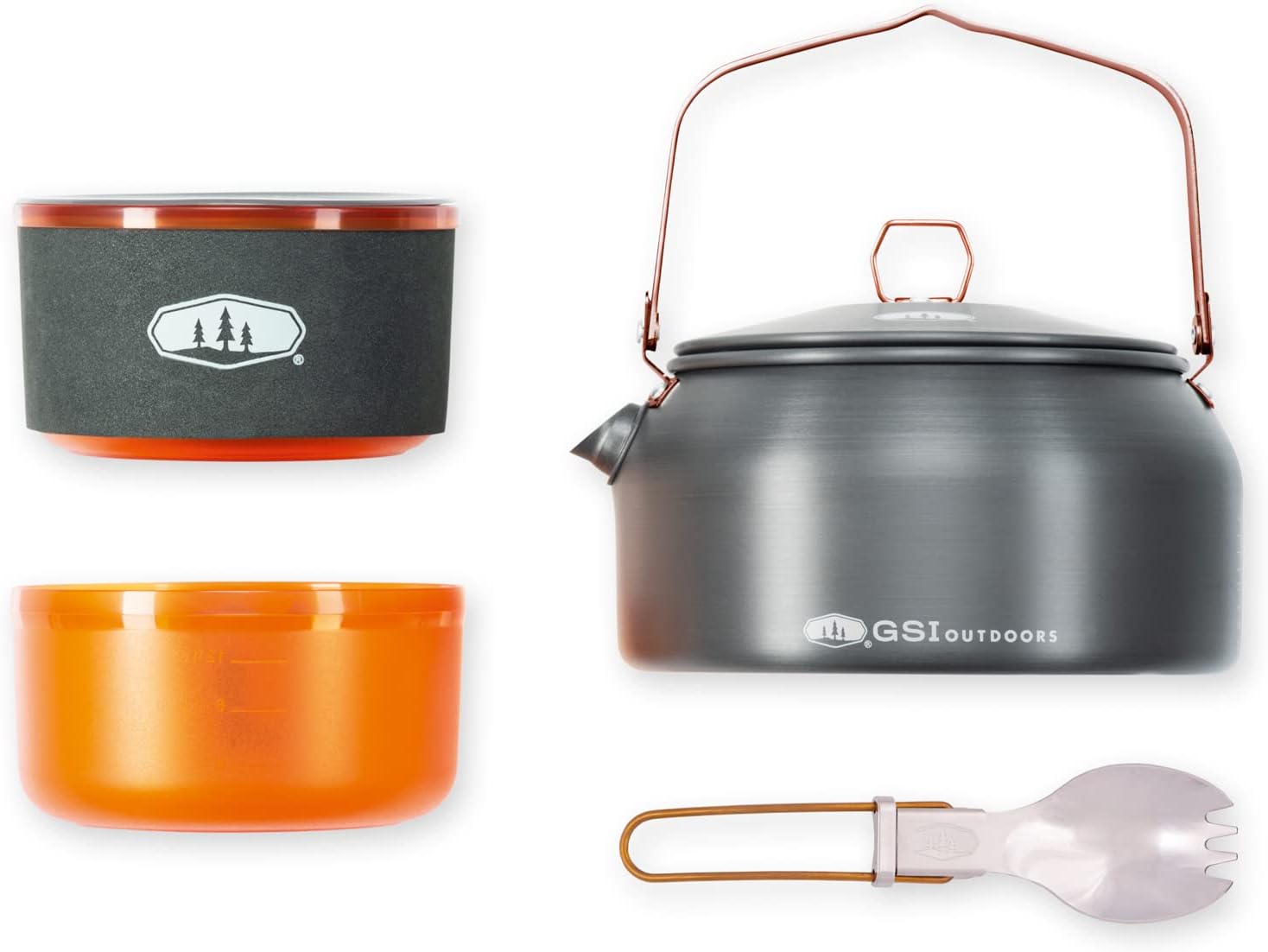 GSI Outdoors Halulite Ketalist, Ultralight Backpacking Kettle and Eating Set