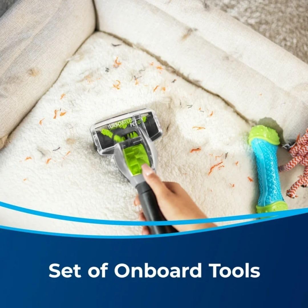 BIISSEELL PowerForce Helix Turbo Rewind Pet Upright Vacuum High Suction for Deep Cleaning