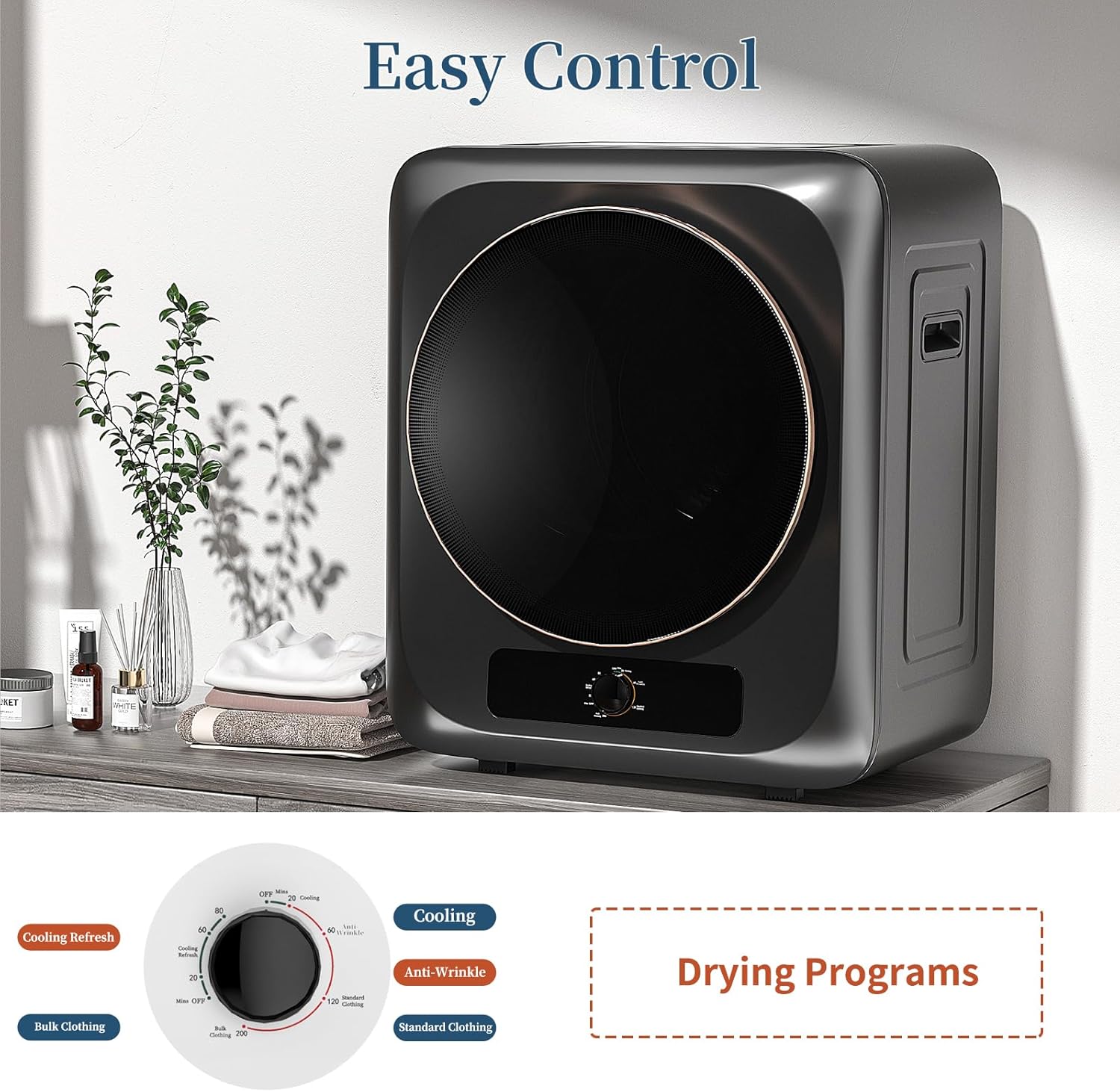 Zynkez 18Lbs Washer and 10Lbs Dryer Combo, Full Automatic Portable Laundry Set with 7 Wash Programs, 5 Dry Modes, Stainless Steel Tub, Compact for Apartments, Dorms, RVs