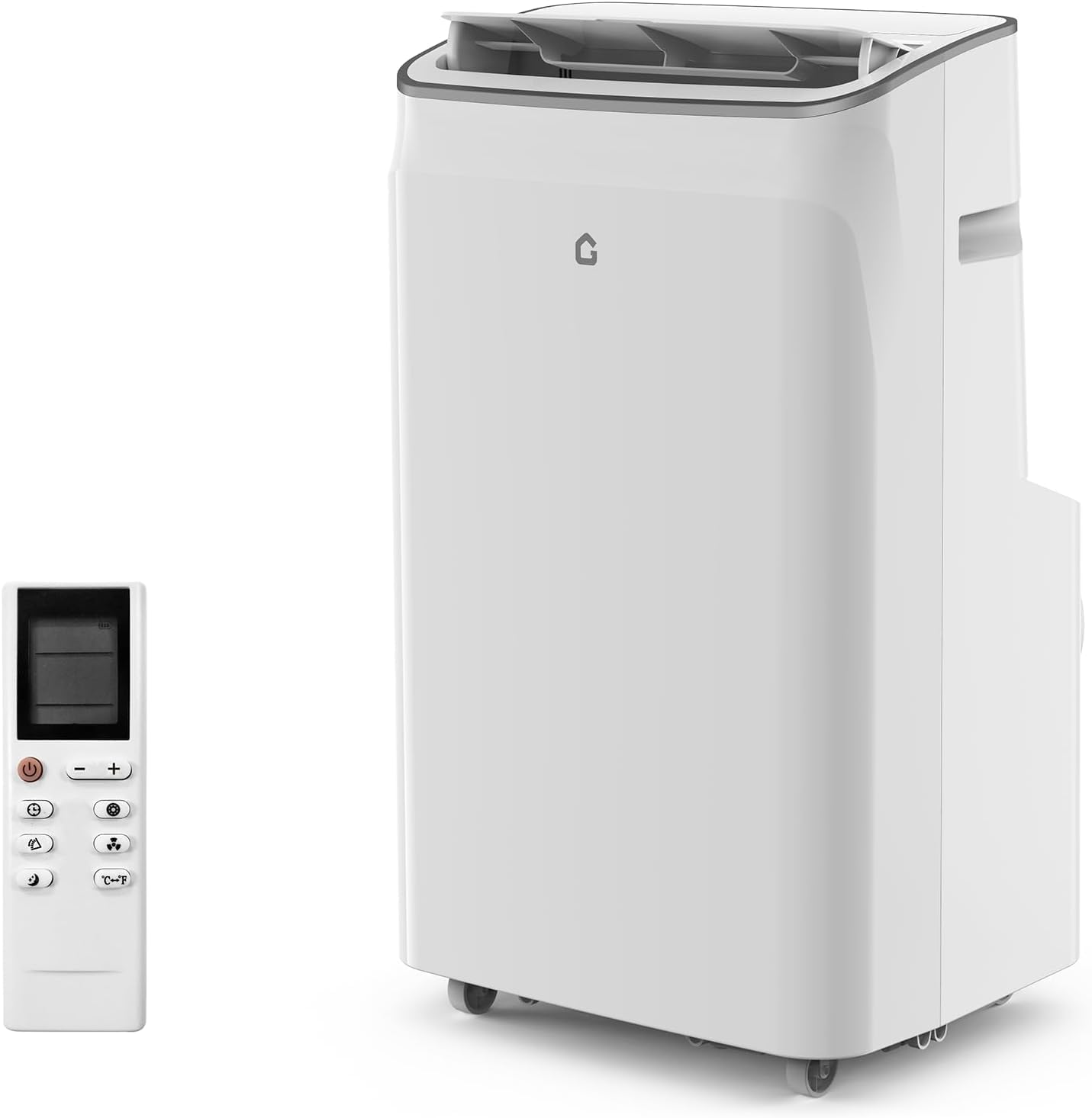 12,000 BTU Portable Air Conditioner, 3-in-1 Standing AC Unit for Cools up to 550 Sq.Ft., with Dehumidifier and Fan, Remote and LED Touch Panel, Sleep Mode, Window Kit, Quiet Operation, White Top