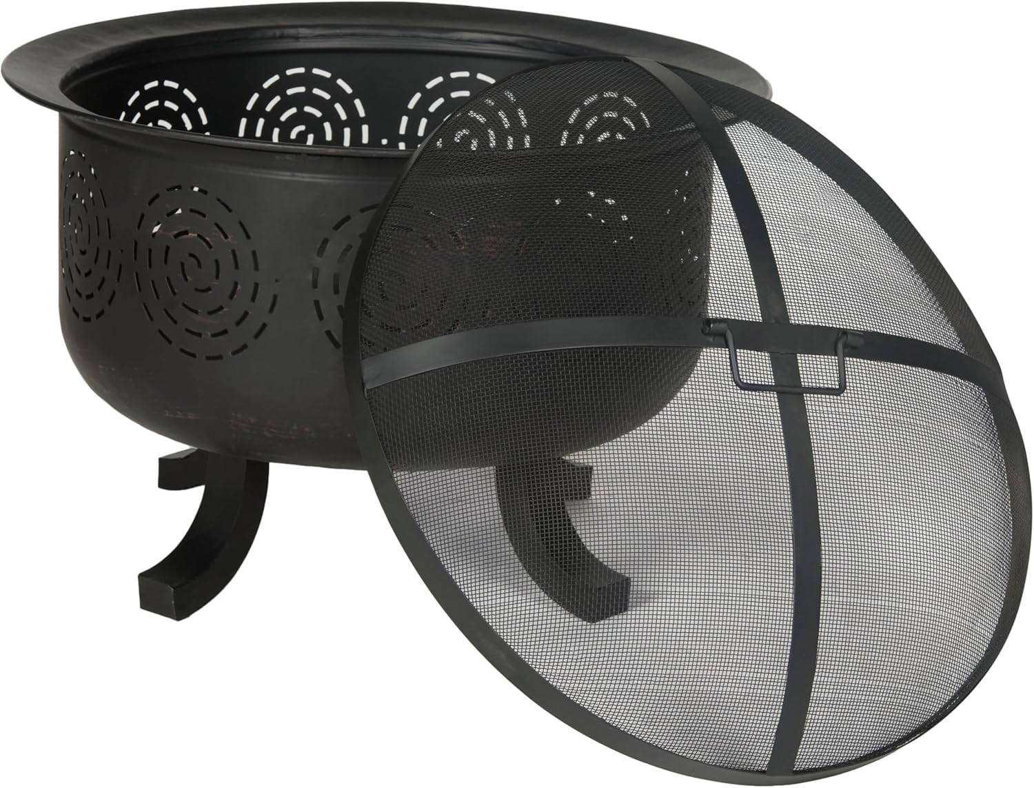 Safavieh Outdoor Collection Negril Copper and Black Fire Pit