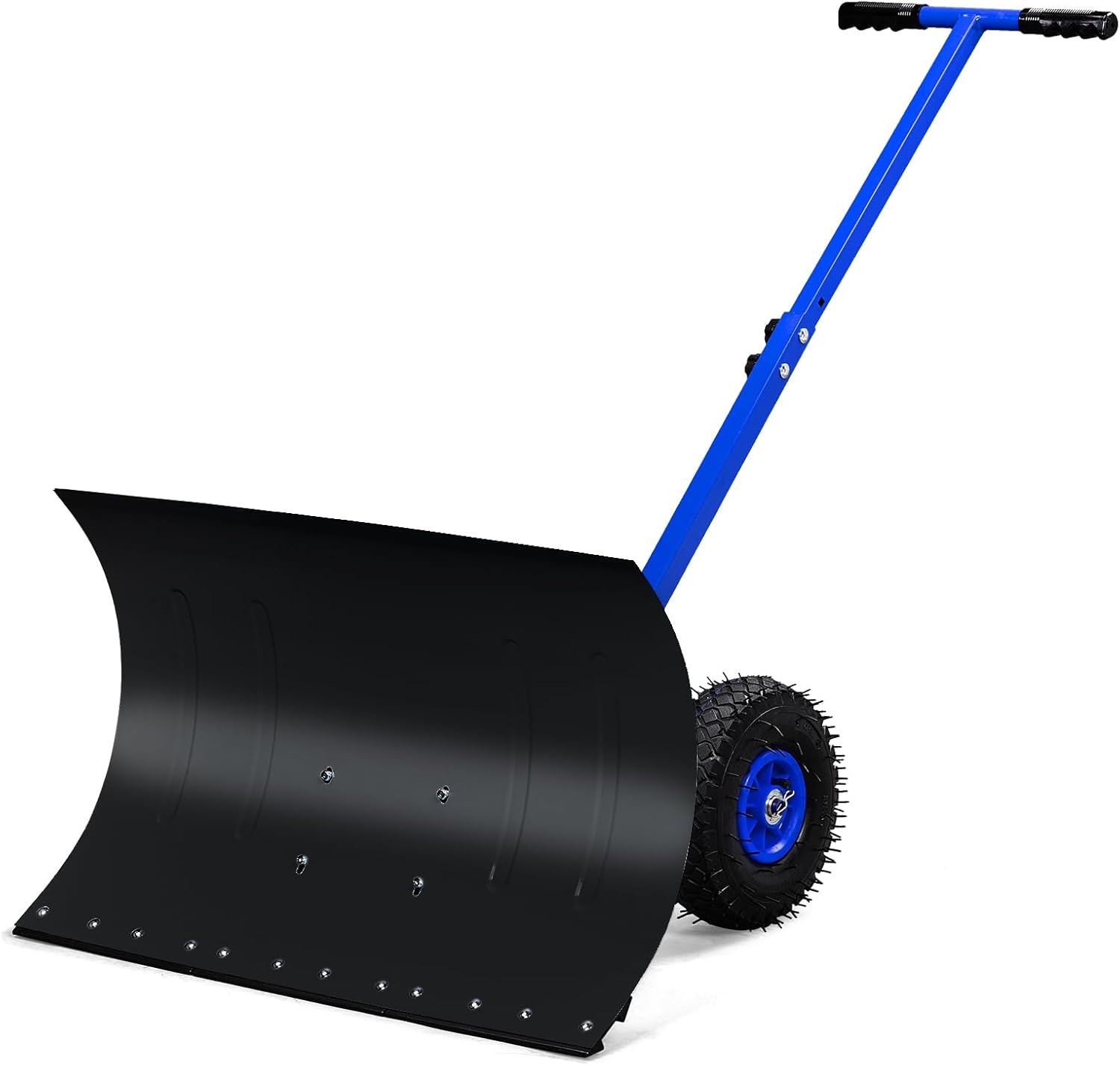 VINGLI Snow Pusher Shovel with Wheels, 29