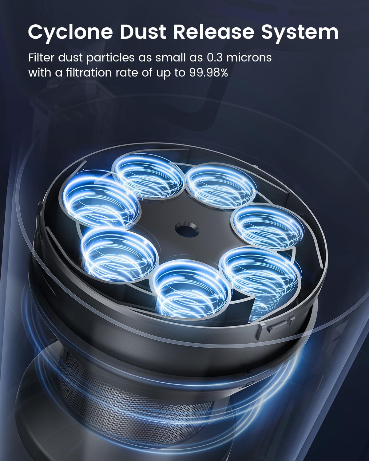 S14 Cordless Vacuum Cleaner 450W 33KPA Stick Vacuum Cleaners with OLED Screen, Up to 55mins,Anti-Tangle Brush, Aromatherapy, Lightweight Vacuum Deep Clean for Hardwood Floor Carpet Pet Hair