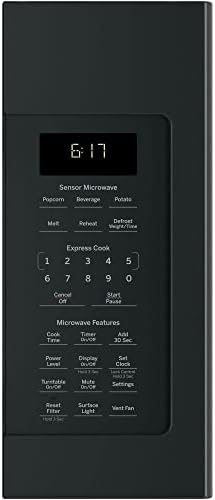 GE JVM6175DKBB 1.7 Cu. Ft. Over-the-Range Microwave Oven Black Bundle with 2 YR CPS Enhanced Protection Pack