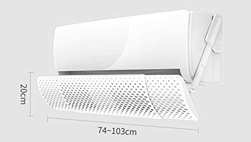 Air conditioning wind deflector White Baffle Anti-straight Blow Air Conditioner Deflector, Adjustable