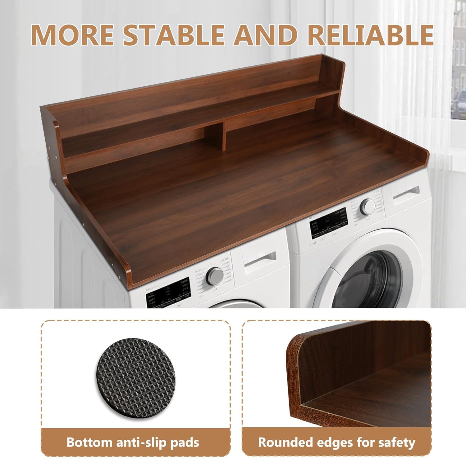 2-Tier Washer and Dryer Countertop,54