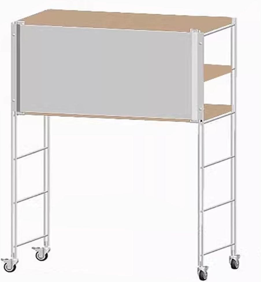 Self Emptying Robot Vacuum Cleaner Storage Cabinet with Doors Magnetic, Robot Vacuum Hidden Storage Stand Side Table for Living Study Room with Adjustable Shelves(Natural,83.5 * 41 * 110cm)