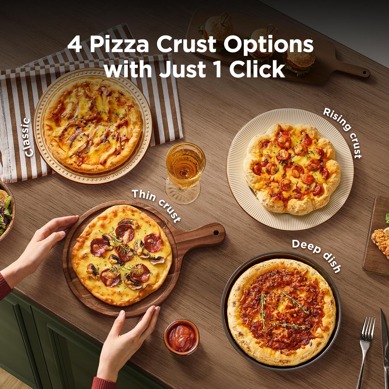 Midea Flexify Pro 10+4 Toaster Oven Air Fryer Combo, Graphene Juicy-Lock Cooking, French Door Countertop Oven, 450°F Flash Air Fry, 26.4 QT Stainless Steel