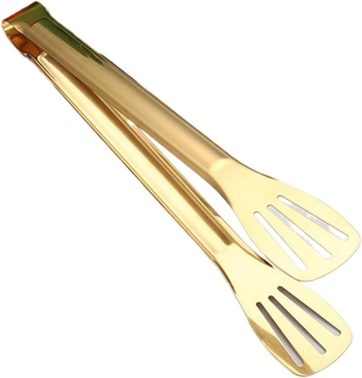 Stainless Steel Anti-Slip Clamp Kitchen Utensils Buffet Cooking Tool Bread Clip Accessories For Desserts Salads Barbecue(GOLDEN-3PCS)