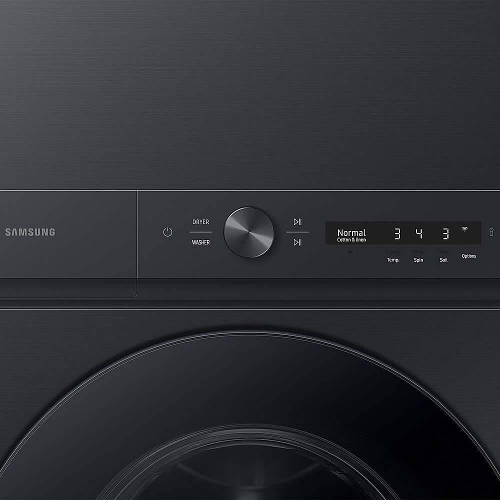 Samsung WH46DBH500EV 4.6/7.6 Cu. Ft. Brushed Black Bespoke AI Stacked Washer/Dryer