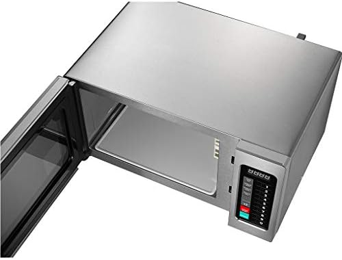 Midea Equipment 1025F1A Countertop Commercial Microwave Oven with Touch Control, 1000W, Stainless Steel, .9 CuFt