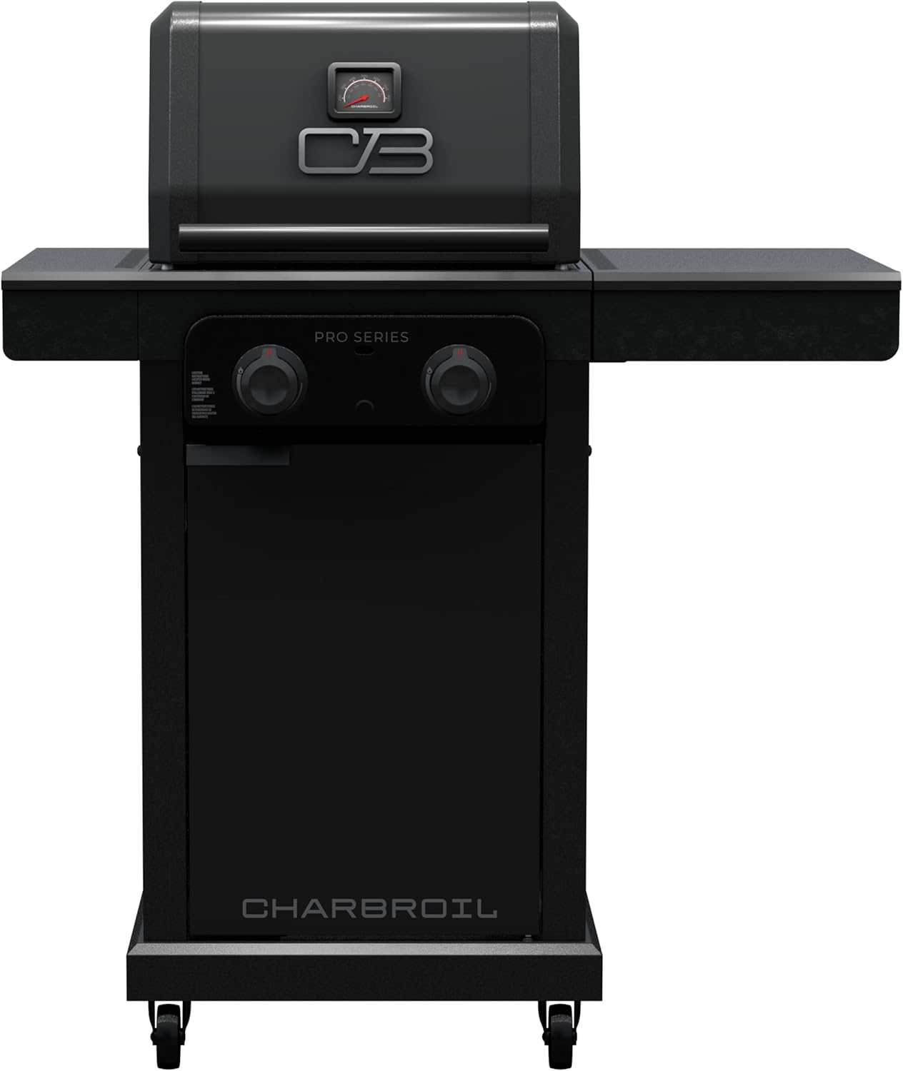 Charbroil Pro Series with Amplifire Infrared Technology 2-Burner Propane Gas Grill and Griddle Cabinet, Black - 463676724
