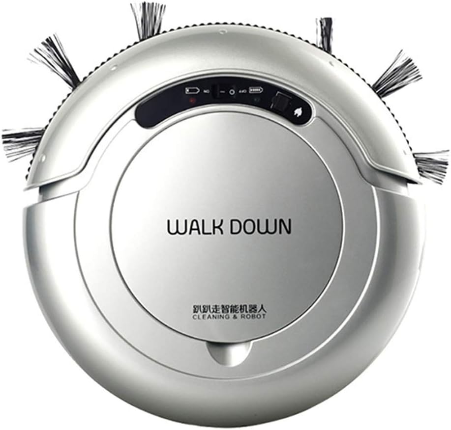 Smart Sweeper Robotic Vacuum Cleaner House Wet and Dry Clean Machine 110V-220V (Gray)