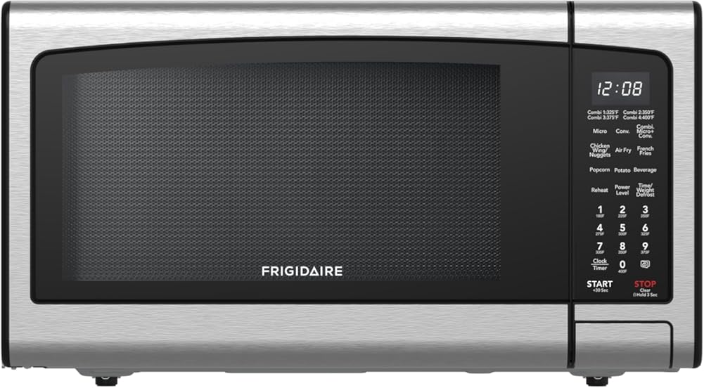 FRIGIDAIRE 1.2 cu ft Microwave, Digital Air Fryer, Convection Oven, Combo-Fry with XL Capacity, Stainless Steel Finish