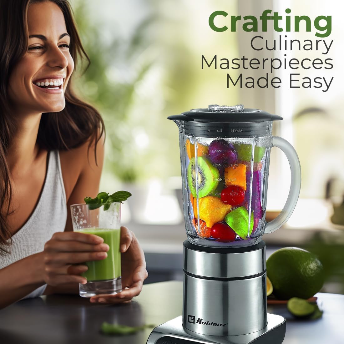 Koblenz Kitchen Magic Collection 1.75-Liter LKM-9510 RVI Professional Blender, One Size, Silver