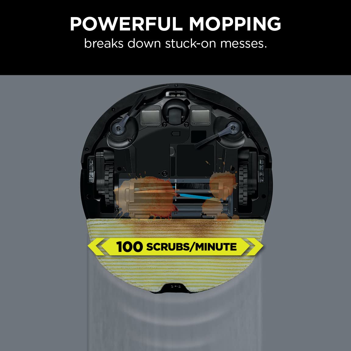 Shark AV2001WD AI VACMOP 2-in-1 Robot Vacuum and Mop with Self-Cleaning Brushroll, Home Mapping, Perfect for Pet Hair,Compatible Alexa,Wi-Fi Black/Brass (Renewed)