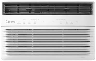 Midea 8,000 BTU DOE SmartCool Window Air Conditioner, for spaces up to 350 sq. ft., 3-in-1 technology: combines air conditioning, dehumidification - MAW08S1YWT (Renewed)