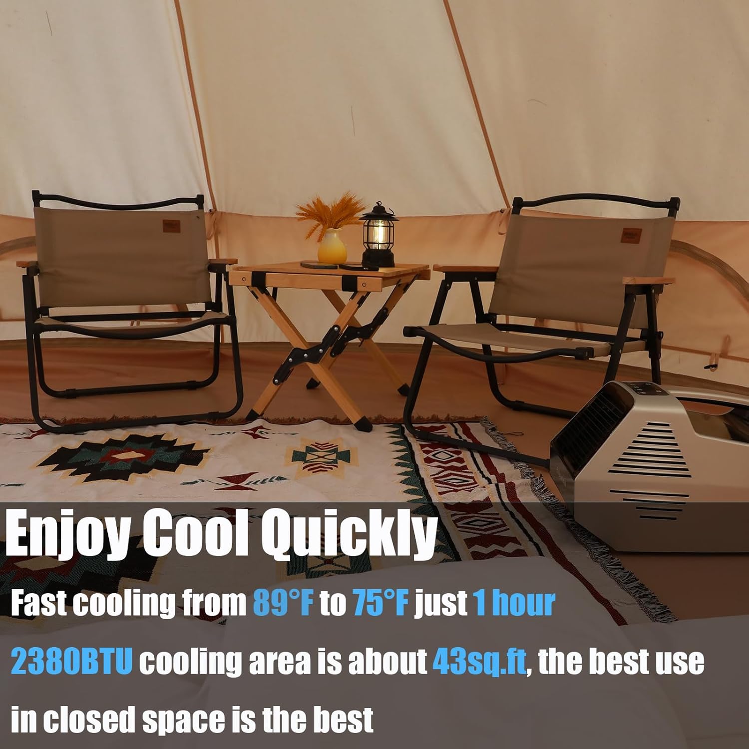 Portable Air Conditioner Tent Air Conditioner Camping Air Conditioner Fast Cooling Portable Air Conditioner Camping Portable Ac for Camping Portable Ac for Truck Outdoor/Rvs/Fishing Or Pet blue