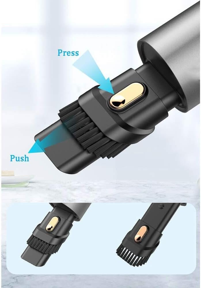 Handheld Vacuum Cordless, Cordless Handheld Vacuum Cleaner with 2 in 1 Brush Head and Rotating Folding Handle for Home, Car and Pet