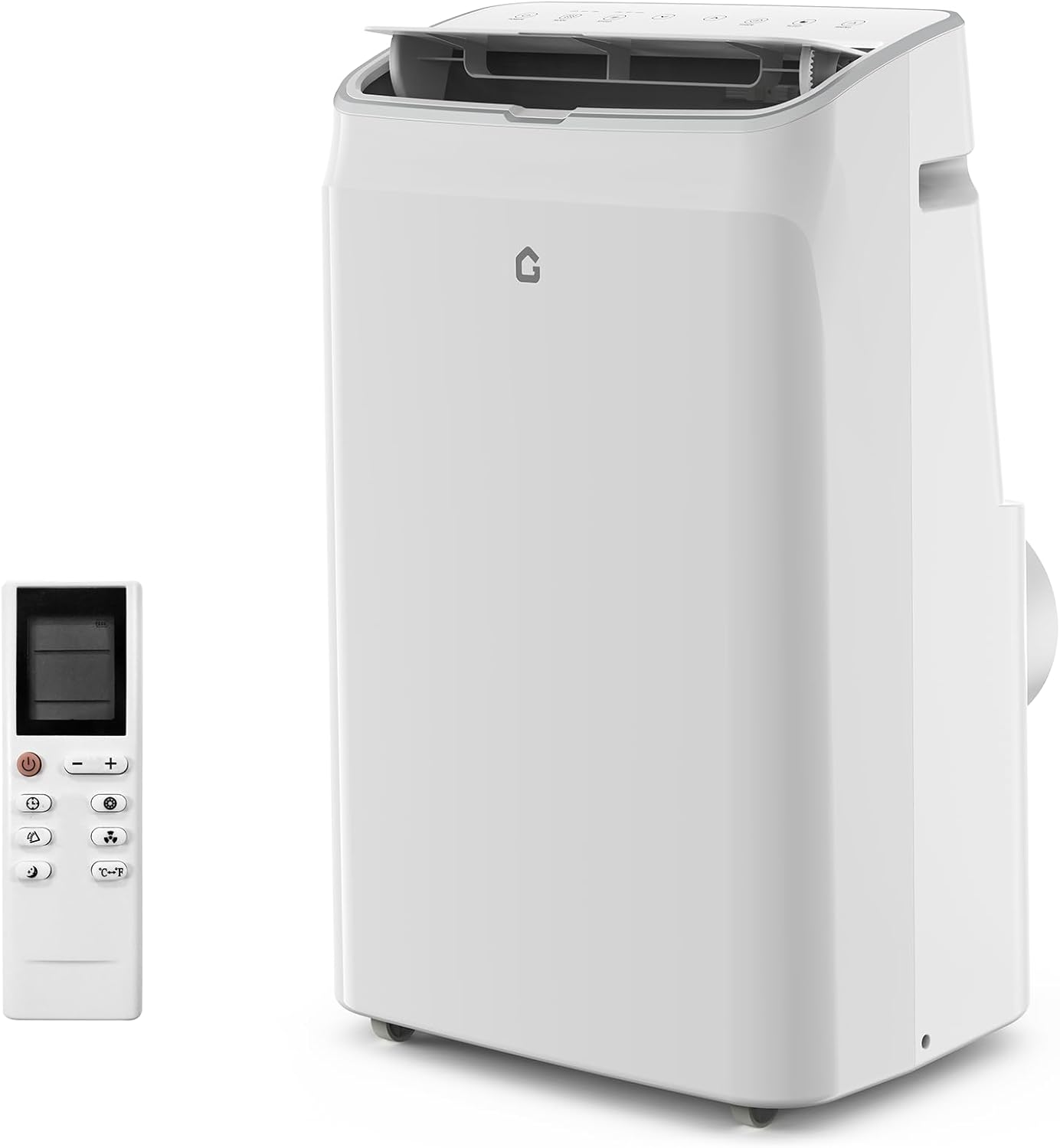 14,000 BTU Portable Air Conditioner, 3 in-1 Standing AC Unit with Dehumidifier and Fan, Remote and LED Touch Panel, Sleep Mode, Window Kit, Cools up to 750 Sq.Ft., Quiet Operation, White Top
