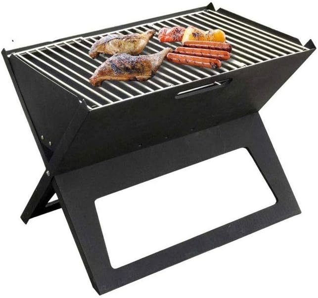 Folding Charcoal Barbecue Grill BBQ Portable Thicken X-Type Carbon Mini Grill Vertical Household Outdoor Oven Camp Grills