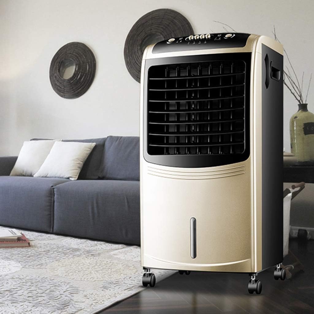 Portable Air Conditioner Fan Air Cooler, Portable Air Conditioner Evaporative With Remote Control Small Misting Humidifier Fan And Bladeless Noiseless Fan, For Office, Dorm, Room(Free Ice Tray)