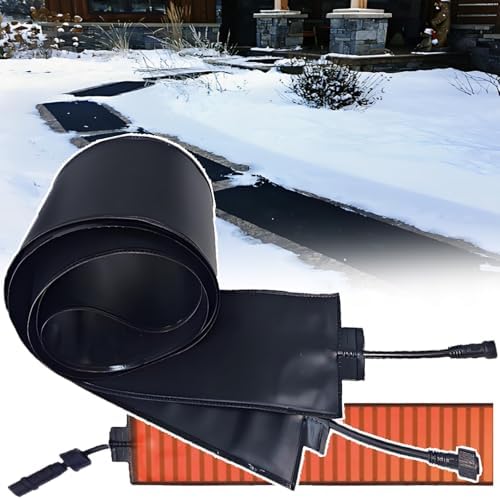 Snow Melting Mats for Outdoor Use, Non-Slip Heated Walkway Mats, Roof De-Icing Kit for Stairs, Driveways, Decks, Sidewalks