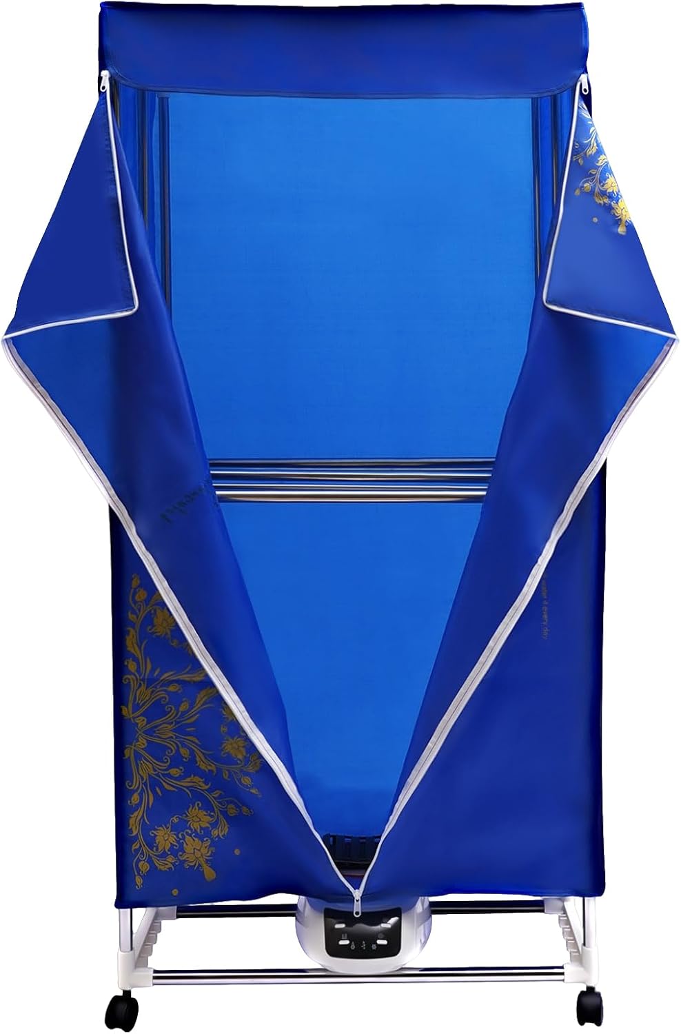 Portable Clothes Dryer, 110V Clothes Dryer Portable Travel Dryer Machine Folding Remote Control Dryer-PTC 5-layer Heating, Timing Function New Generation Electric Clothes Drying Equipment for Home