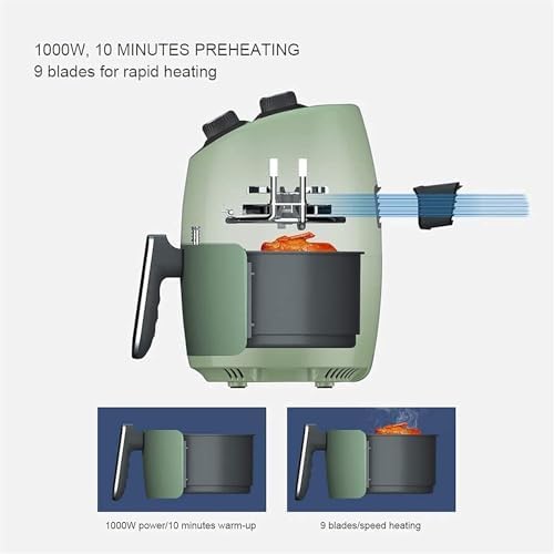 oven mini oven air fryer oven Small Air Fryer, Air Fryer for Home Use 2.6L Multifunctional Air Fryer Small and Light Oven Oil Free Andy Frying Pan Extremely Fast Heating Every Family Small Air Fryer