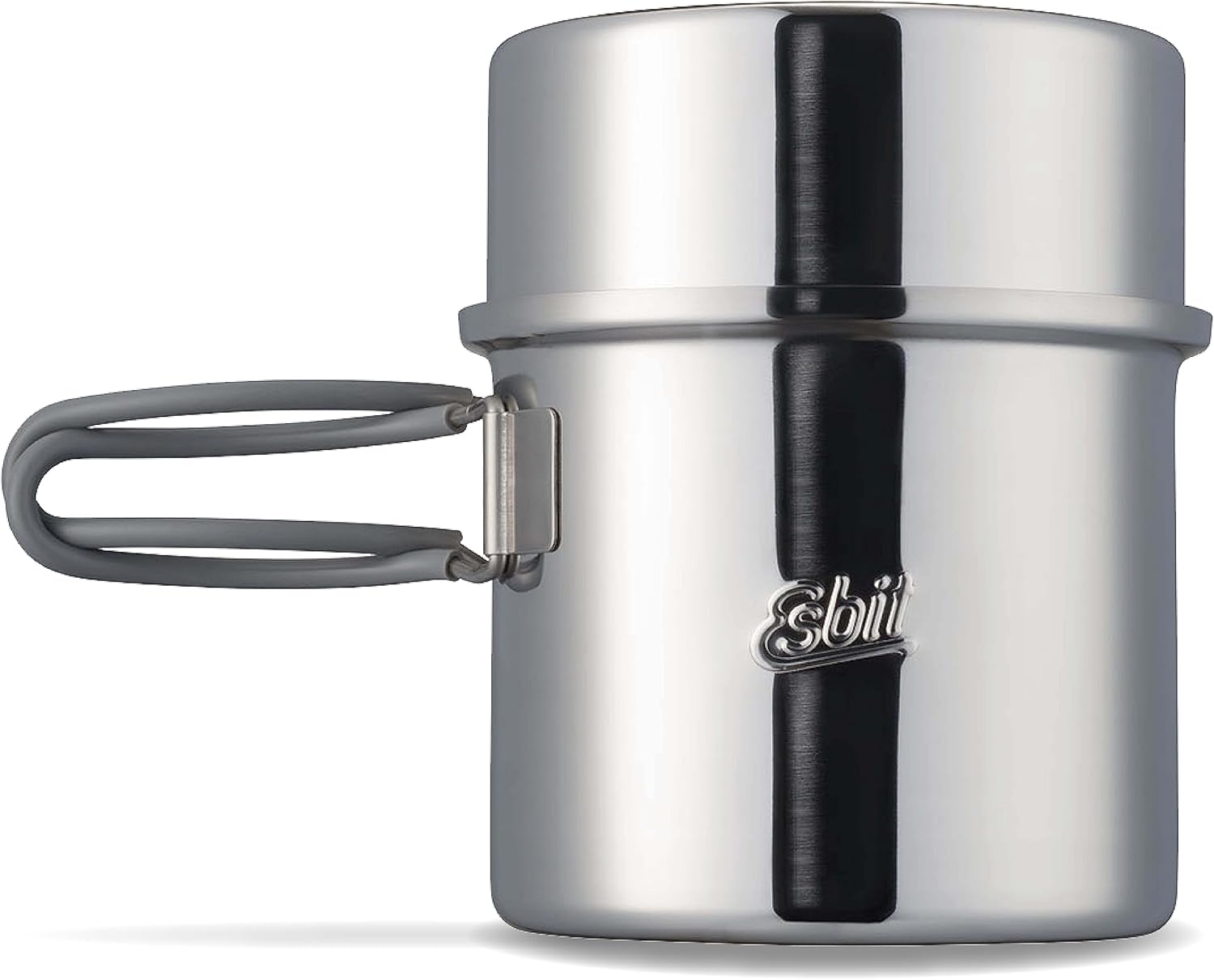 Esbit Unisex's Steel Pot, Silver, 1000ML