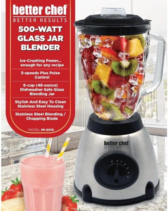 Better Chef 500-watt Stainless Steel Blender