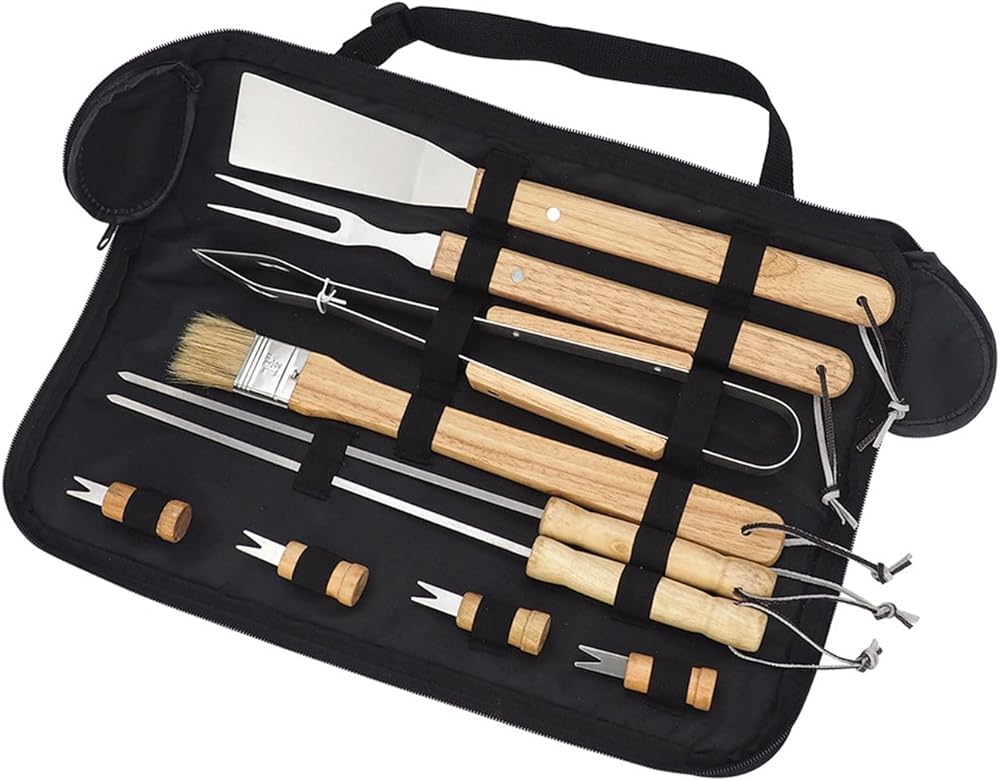 BBQ Accessories Grilling Tools, Stainless Steel BBQ Tools Grill Tools Set for Cooking, Backyard Barbecue & Outdoor Camping for Man Dad Women Barbecue Enthusia，