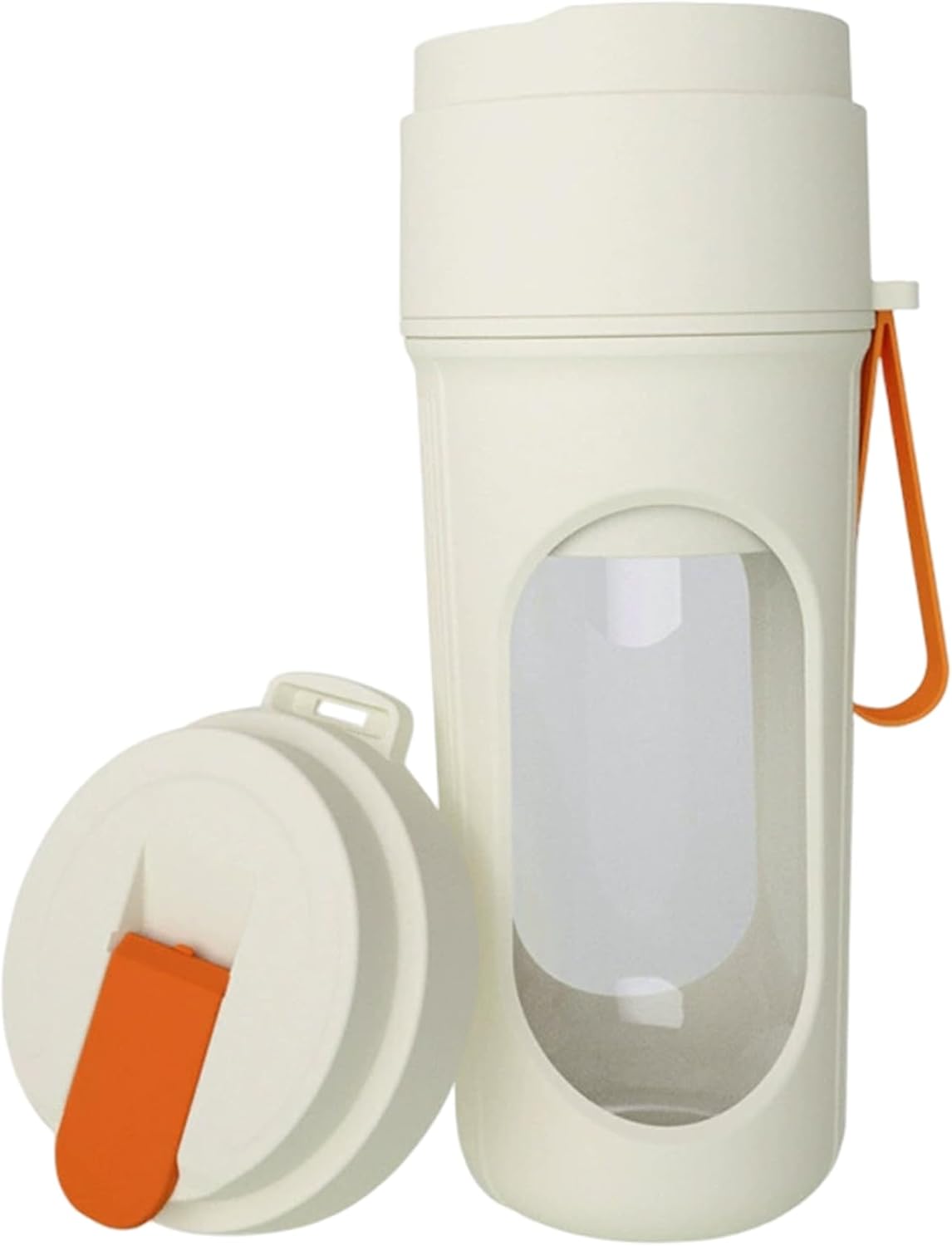 Portable Blender 450ml/15oz Wireless Fast Clear Juice Blender with Safety Lock & Strap Keep Fresh for Home, Office, School, Travel