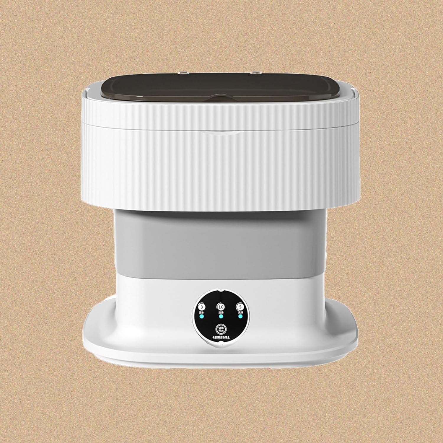 DELURA Portable Washing Machine-Foldable Mini Small Washer for Washing Small Clothes, Underwear or Small Items, Suitable for Apartment, Laundry, Camping, RV, Travel