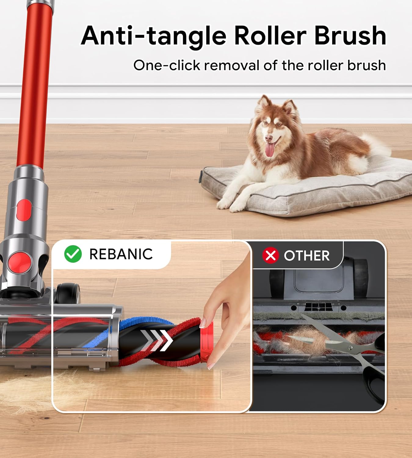 Cordless Vacuum Cleaner and Electric Floor Brush Replacement