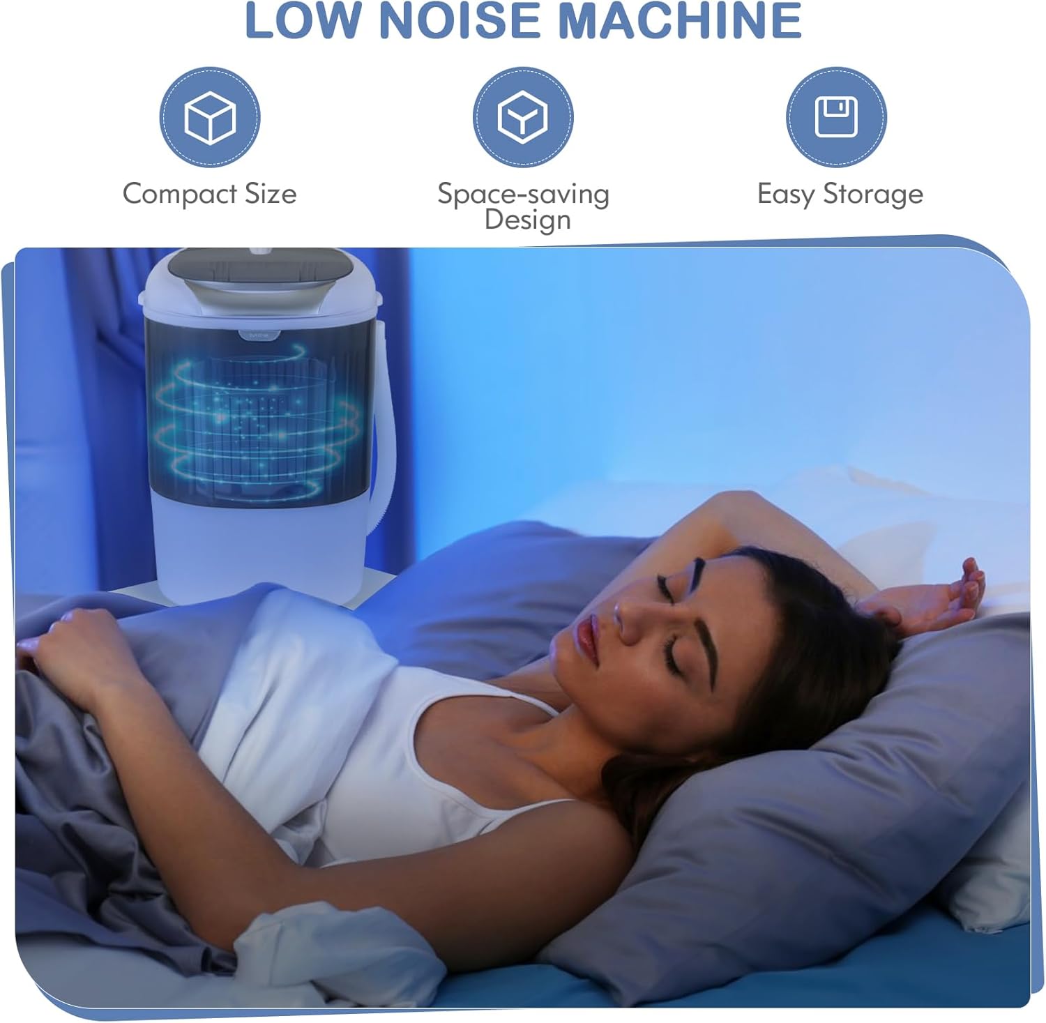 Nightcore Mini Washing Machine, 5.6 LBS Portable Washer and Dryer Combo with Spin Cycle Basket & Drain Hose, Small Washign Machine, Semi-automatic Laundry Washer for Apartment Dorm RV, Grey