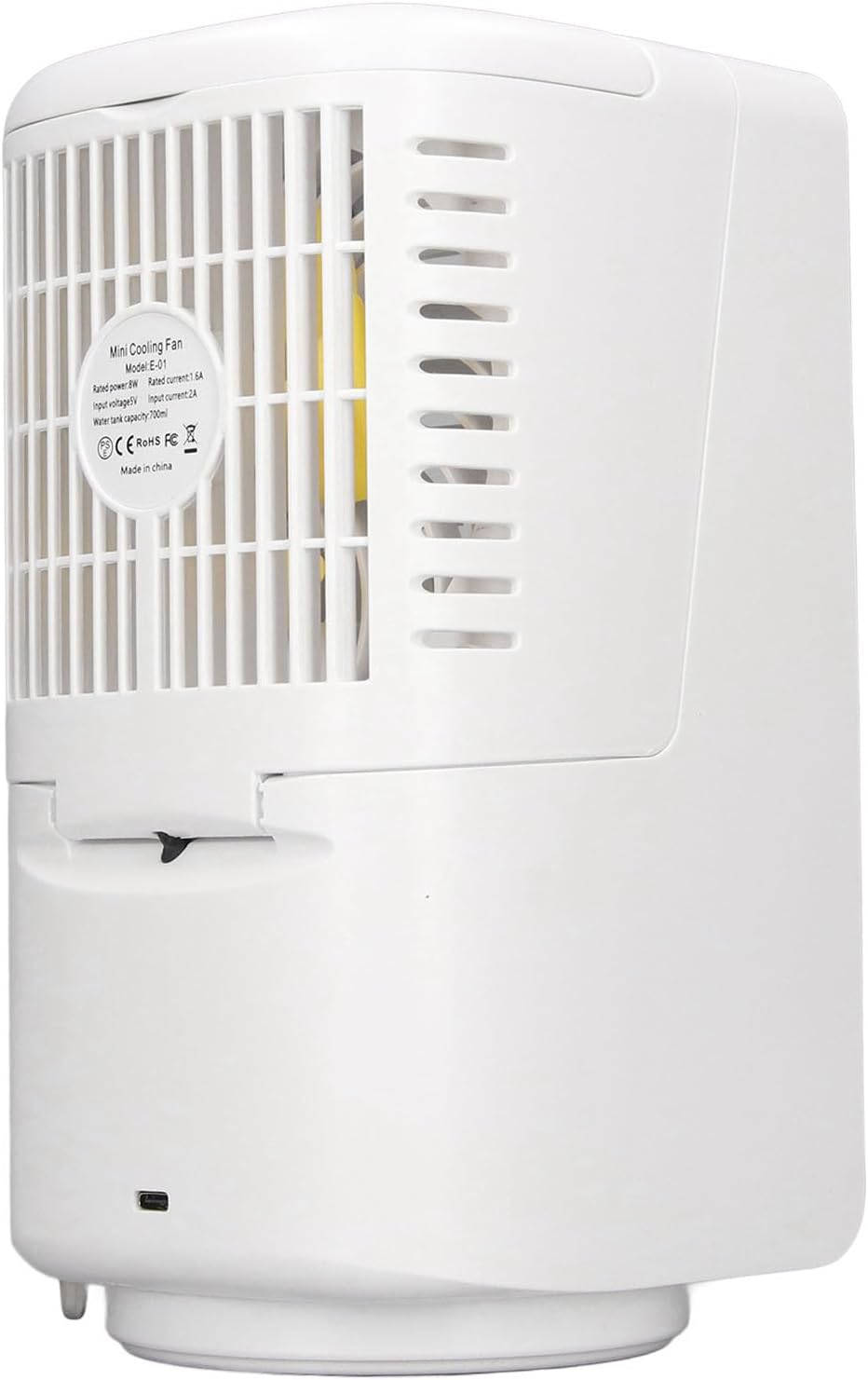 USB Rechargeable Fan Portable Air Cooler Mini Air Conditioner with Left and Right Swivel Head for Fast Cooling Two speed Nano Mist Humidifier for Home and Outdoor Use