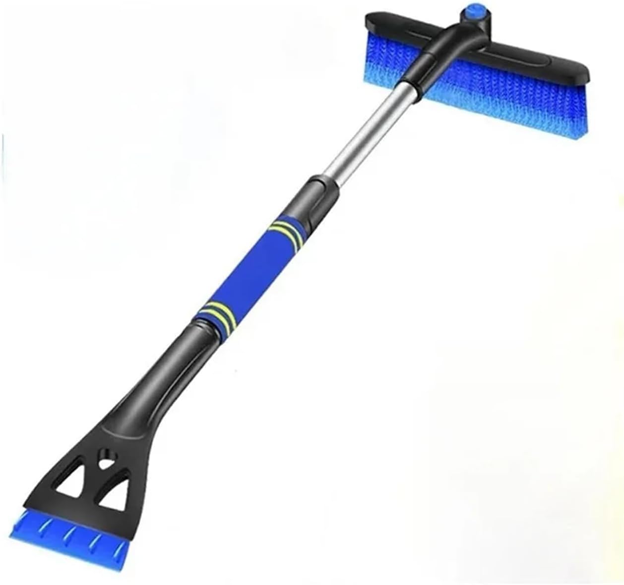 3 in 1 Car Snow Brush Ice Scraper Winter Windshield Snow Sweeping Defrosting Deicing Tool Removable Telescopic Snow Shovel(Blue)